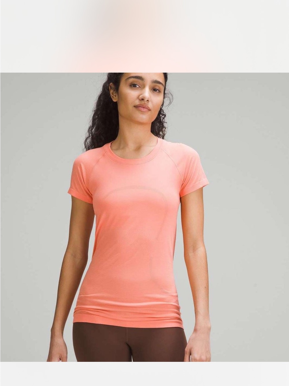 lululemon athletica Coral Short Sleeve Athletic Tee
